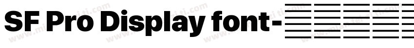 SF Pro Display font字体转换